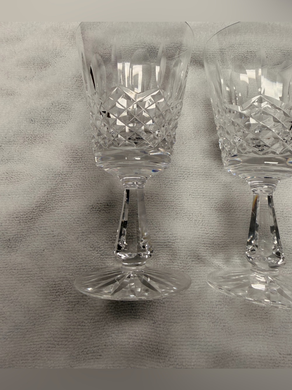 Waterford Vintage Crystal Wine Goblets Clear Crystal Stemware (Set of 4) - Picture 6 of 16